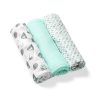 BabyOno textilpelenka színes 3db bambusz halványzöld 397/04|5901435409763