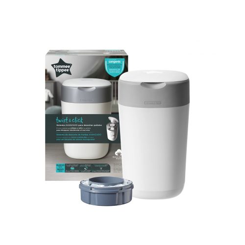 Tommee Tippee pelenkacsomagoló Twist and Click fehér|5010415510013
