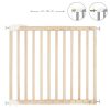 Badabulle ajtórács Deco Pop fa 63-106 cm natúr B025224|3661276164635