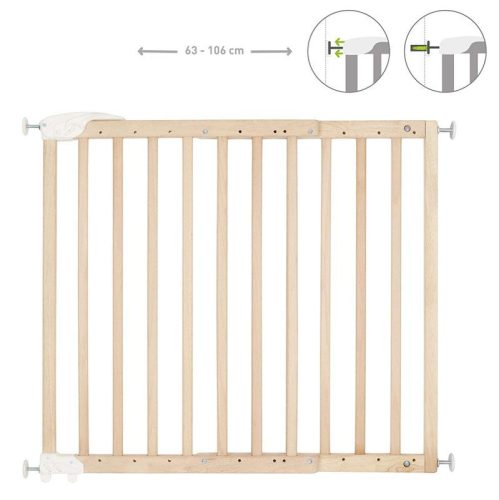 Badabulle ajtórács Deco Pop fa 63-106 cm natúr B025224|3661276164635