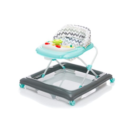 Fillikid bébikomp BG1632 szürke/menta cikkcakkos üléssel|9120094653751