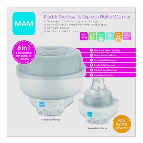 MAM elektromos sterilizáló és ételmelegítõ szett 6in1|9001616719585