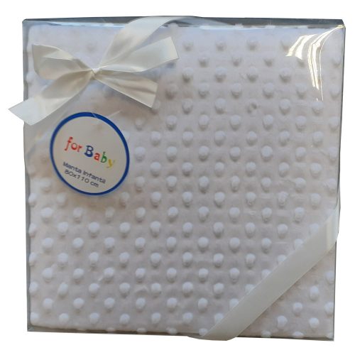 Gamberritos takaró plüss buborékos anyagú 80x110cm fehér 9999|8432443574268