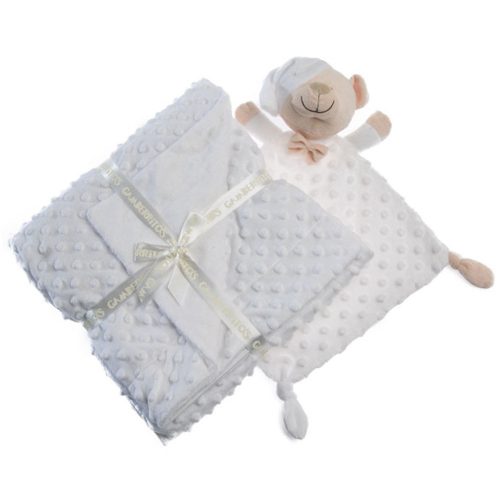 Gamberritos takaró - plüss buborékos anyagú 80x110cm plüss szundikendõvel maci fehér 10339|8432443609939