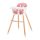 Kinderkraft etetõszék Sienna 2in1 fa lábbal pink|5902533915132