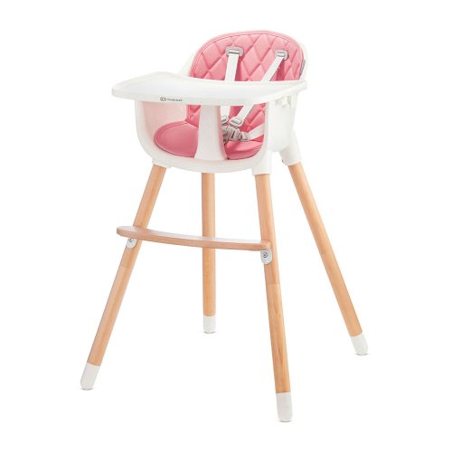 Kinderkraft etetõszék Sienna 2in1 fa lábbal pink|5902533915132