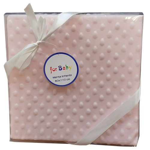 Gamberritos takaró plüss buborékos anyagú 80x110cm rózsaszín 9999|8432443574275