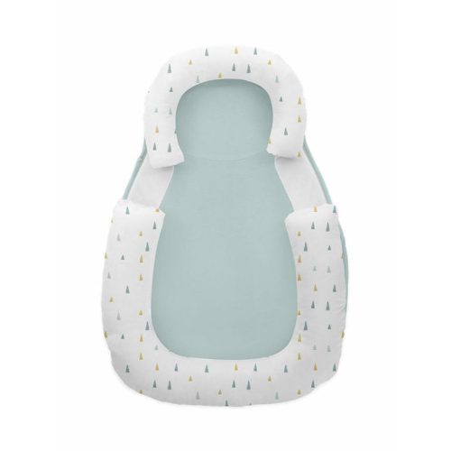 Kikkaboo babapozicionáló memóriahabos hypoallergén legurulás gátlós 60x40x8cm Menta háromszögek|3801106011030