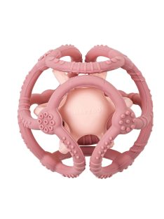   Nattou rágóka szilikon labda szett 2db pink-világosrózsaszín