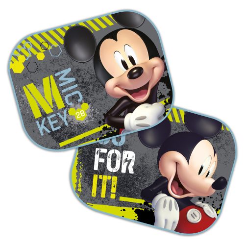 Seven Polska árnyékoló 2 db-os 44x35cm Mickey fekete-sárga|5902308593305