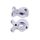 Petite and Mars csipesz babakocsira 2db fehér|8595640902798