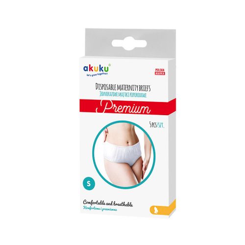Akuku bugyi szülés utáni eldobható PREMIUM 5db  S|5907644005499