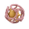 Nattou rágóka szilikon labda szett 2db pink-curry|5414673876667