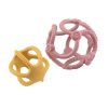 Nattou rágóka szilikon labda szett 2db pink-curry|5414673876667