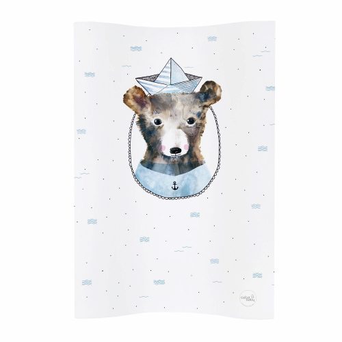 Ceba pelenkázó lap puha 2 oldalú 50x70cm COSY Watercolor maci csákós|5907672336268
