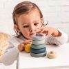 Nattou játék szilikon gyûrûpiramis fiús|5414673876858