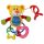 Baby Mix játék plüss csörgõvel maci|5902216901605