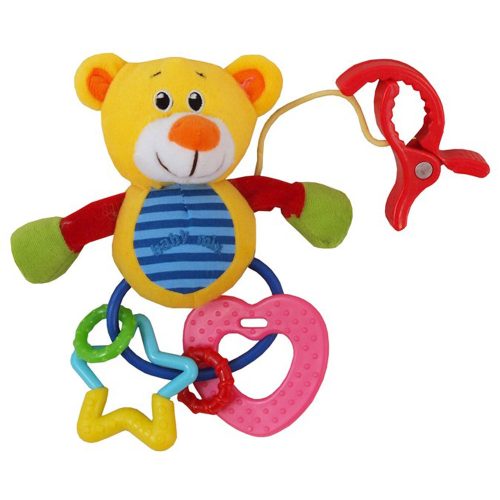 Baby Mix játék plüss csörgõvel maci|5902216901605