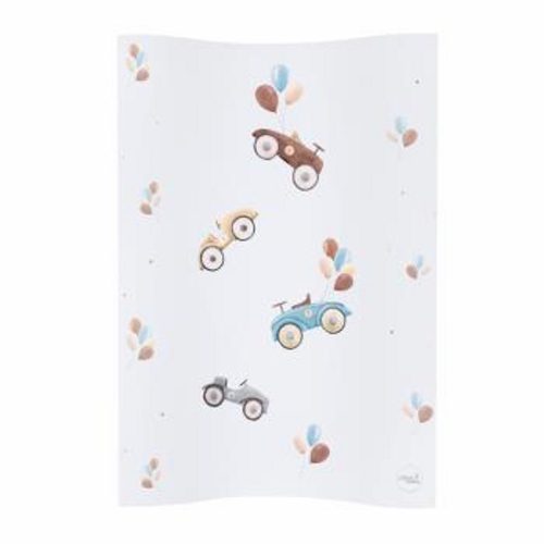 Ceba pelenkázó lap puha 2 oldalú 50x70cm COSY Retro Cars|5907672336046