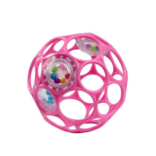 Bright Starts játék Oball Rattle 10cm pink|8595640912780
