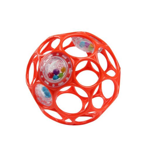 Bright Starts játék Oball Rattle 10cm narancs|8595640912803