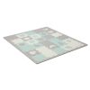 Kinderkraft szivacspuzzle szõnyeg - Luno Shape 30db menta-szürke|5902533919321