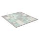 Kinderkraft szivacspuzzle szõnyeg - Luno Shape 30db menta-szürke|5902533919321