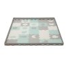 Kinderkraft szivacspuzzle szõnyeg - Luno Shape 30db menta-szürke|5902533919321