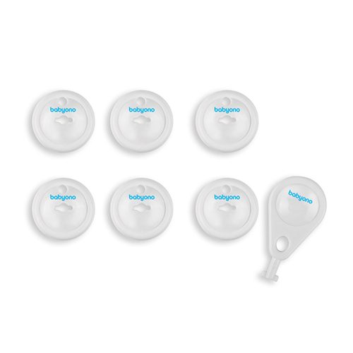 BabyOno konnektorvédõ - kulccsal - 6db 950|5904341205009