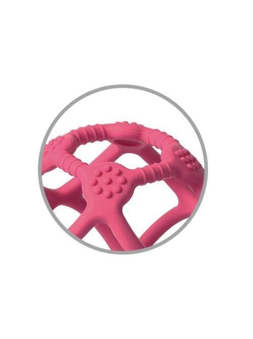 BabyOno rágóka - Ortho gömb szilikon pink 489/04