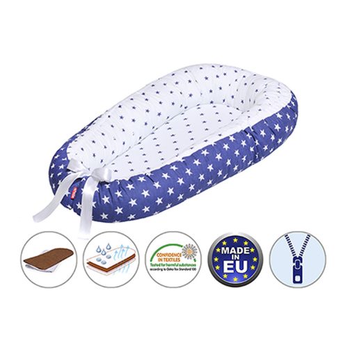 Scamp babafészek kókuszbetétes Manhattan Blue BF010|5999546242607