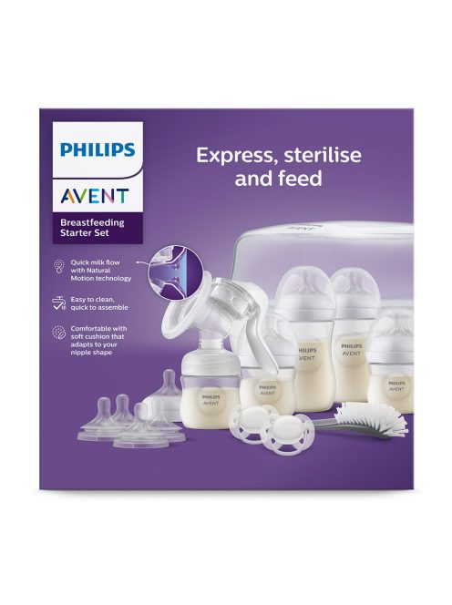 Philips AVENT mellszívó kézi kezdõ szett Natural Response, mikrohullámú sterilizátorral