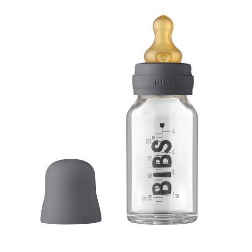 BIBS cumisüvegszett üveg 110ml grafit|5713795244171