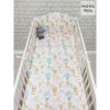 Pihe-Tex Ágynemû Pamut 3 részes 90x140 40x50cm Hõlégballonos maci zöld 683/Z|5996315133555
