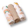 BabyOno textilpelenka színes 3db bézs 348/08|5901435414514