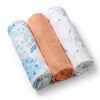 BabyOno textilpelenka színes 3db barack 348/09|5901435414521