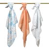 BabyOno textilpelenka színes 3db barack 348/09|5901435414521