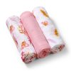 BabyOno textilpelenka színes 3db bambusz halványrózsaszín 397/07|5901435414477