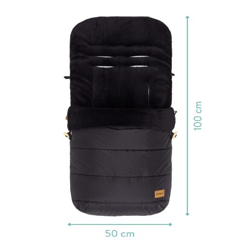 Fillikid bundazsák babakocsiba Lanin fekete 8415-06|9120123440543