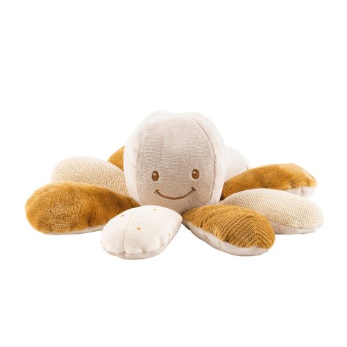 Nattou foglalkoztató játék plüss Lapidou Octopus karamell|5414673875073