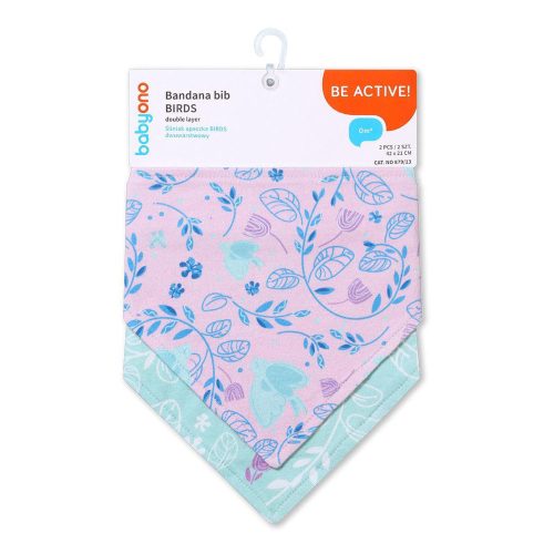 BabyOno elõke - háromszög 2db Birds 879/13|5901435414934