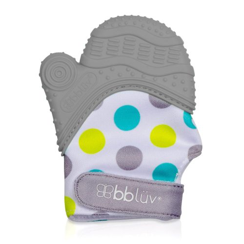 bblüv bébikesztyû szilikonos rágókával Glüv Grey|0842084000190