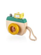 Zopa fa játék fényképezõgép zöld/sárga