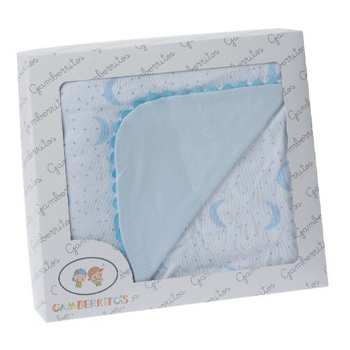 Gamberritos takaró pamut 80x80cm hold kék 10799|8432443667632