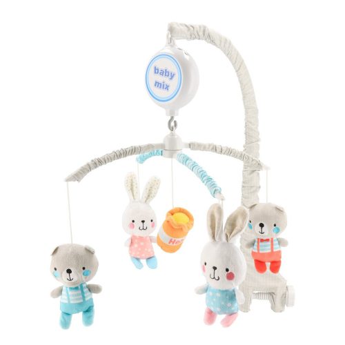 Baby Mix zenélõ-forgó elektromos Maci és nyuszi|8596164112311