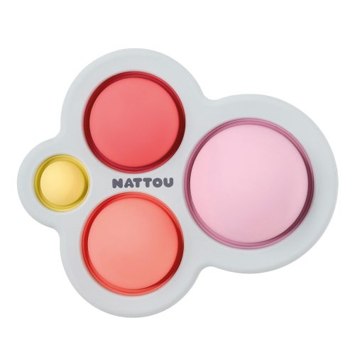 Nattou rágóka szilikon Pop-it 4 lányos|5414673875493