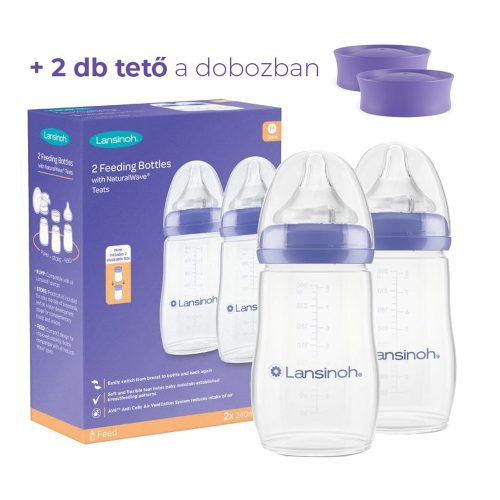 Lansinoh cumisüveg dupla 240ml|5060420234077