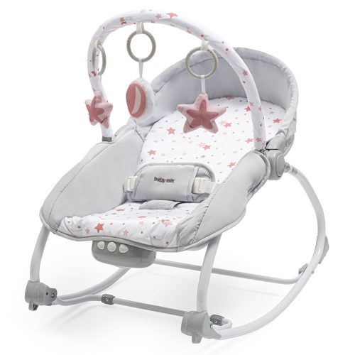 Baby Mix pihenõszék rezgõ zenélõ csillagok rózsaszín|8596164134412