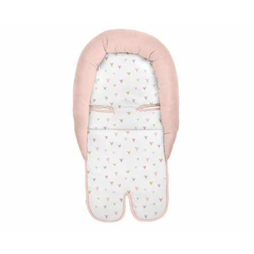 Kikkaboo fejszûkítõ autósülésbe memóriahabos  pink szívek|3800171207805