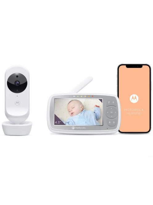 Motorola bébiõr kamerás CONNECT WIFI 4,3inch színes kijelzõvel, kamerával és okostelefon applikációval VM44